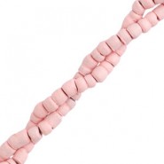 Kokos kralen disc 4mm Seashell pink